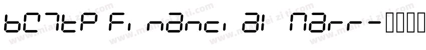 BW7tp Financial Narr字体转换